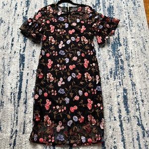 Black floral Calvin Klein dress worn once